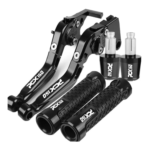 Kompatibel Für PCX150 Pcx PCX 150 2020 2023 2022 2021 2024 Motorradzubehör Einstellbare Faltbremskupplungshebel Lenkergriffe Enden(Schwarz) von PIOYERG