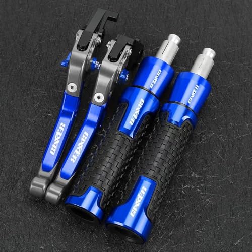 Kompatibel Für Suzuki GIXXER SF250 GIXXER SF-250 GIXXER-150 GIXXER-155SF 2021-2024 Motorradzubehör Einstellbare Faltbremskupplungshebel Lenkergriffe Enden(6) von PIOYERG