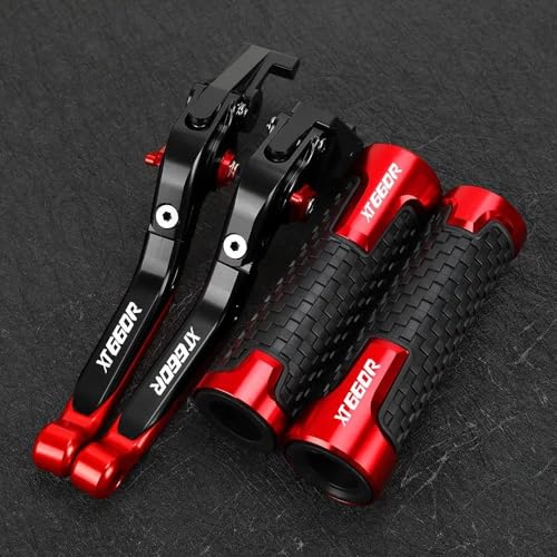 Kompatibel Für XT660/660R XT 660 R 2004-2020 2021 2022 2023 Motorrad Einstellbare Bremse Kupplung Hebel Lenker Griff Griffe(6) von PIOYERG