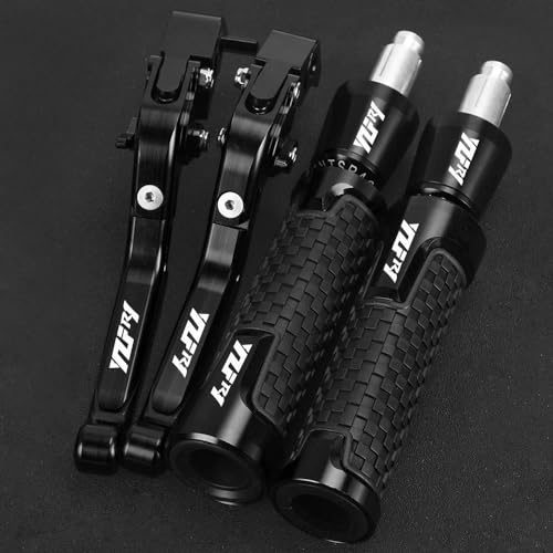 Kompatibel Für YZFR1 2024 2023 2022 2021 YZF R1 R1M R1S 2015 2016 2017 2018 2019 2020 Motorradzubehör Einstellbare Faltbremskupplungshebel Lenkergriffe Enden(Schwarz) von PIOYERG