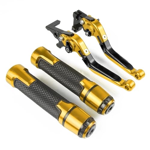 Kompatibel Motorrad Einstellbare Bremse Kupplung Hebel Griff Lenker Griffe Für PCX 125 150 PCX125 PCX150 2024 2023 2022 2021 2020 ALLE JAHRE(Gold) von PIOYERG