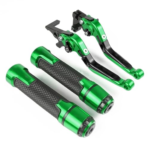 Kompatibel Motorrad Einstellbare Bremse Kupplung Hebel Griff Lenker Griffe Für YZF R125 YZFR125 R 125 2013-2023 2022 Alle Jahre(Grün) von PIOYERG