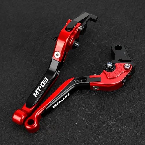 Kompatibel Motorrad Einstellbare Bremse Kupplung Hebel Lenker Griff Griffe Für MT09 FZ-09 2014 2015 2016 2017 2018 2019 2020 2021 2022 2023(2) von PIOYERG