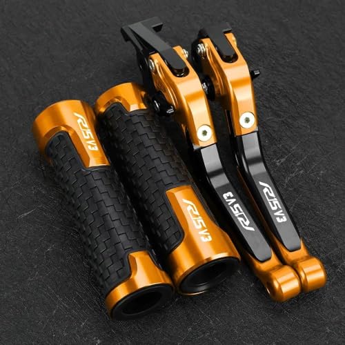 Kompatibel Motorrad Einstellbare Bremse Kupplung Hebel Lenker Griff Griffe Für R15V3 2017-2023 2018 2019 2020 2021 2022 R15 V3(7) von PIOYERG