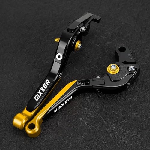 Kompatibel Motorrad Einstellbare Bremse Kupplung Hebel Lenker Griff Griffe Für Suzuki GIXXER 250 SF GIXXER 150 125 2020-2023(1) von PIOYERG
