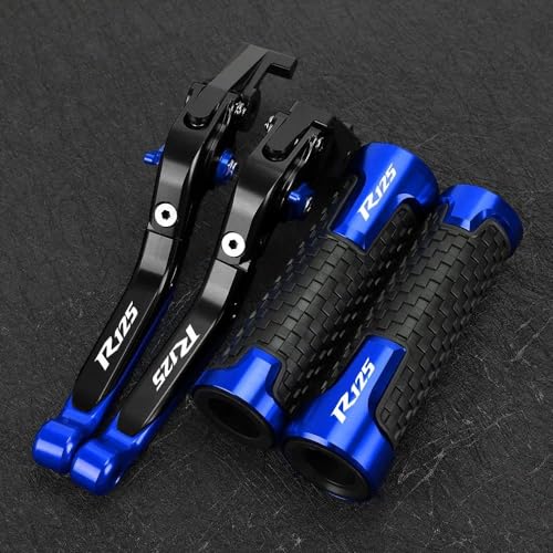 Kompatibel Motorrad Einstellbare Bremse Kupplung Hebel Lenker Griff Griffe Für Suzuki GSXR125 GSXR 125 2017-2024 2020 2021 2022 2023(7) von PIOYERG