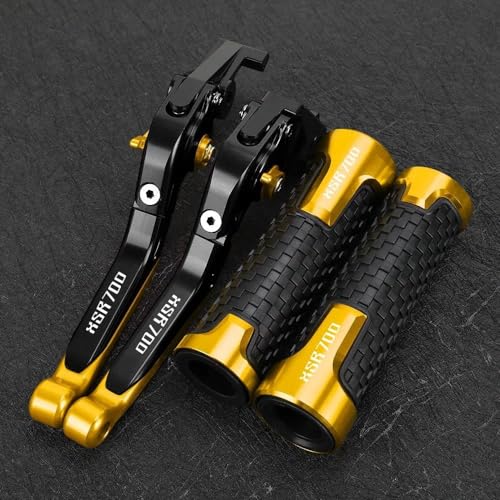 Kompatibel Motorrad Einstellbare Bremse Kupplung Hebel Lenker Griff Griffe Für XSR700 XSR 700 XTRIBUTE 2017-2023 2018 2019 2020 2021 2022(3) von PIOYERG