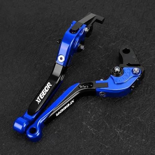 Kompatibel Motorrad Einstellbare Bremse Kupplung Hebel Lenker Griff Griffe Für XT 660 R XT 660 2004-2024 XT660 XT660R 2020 2021 2022 2023 2024(2) von PIOYERG
