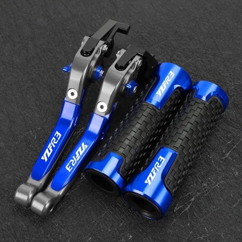 Kompatibel Motorrad Einstellbare Bremse Kupplung Hebel Lenker Griffe Für YZFR3 YZF R3 2015-2023 2024(4) von PIOYERG