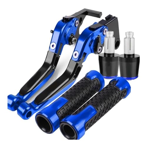 Kompatibel Motorrad Zubehör Einstellbare Faltung Bremse Kupplung Hebel Lenker Griffe Enden Für CB500X CB 500X 2023 2022 2021(Blau) von PIOYERG