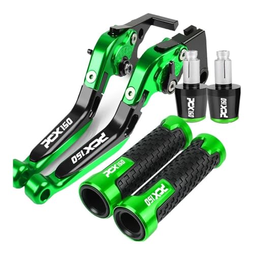 Kompatibel Motorrad Zubehör Einstellbare Faltung Bremse Kupplung Hebel Lenker Griffe Enden Für PCX150 Pcx PCX 150 2020 2023 2022 2021 2024(Grün) von PIOYERG