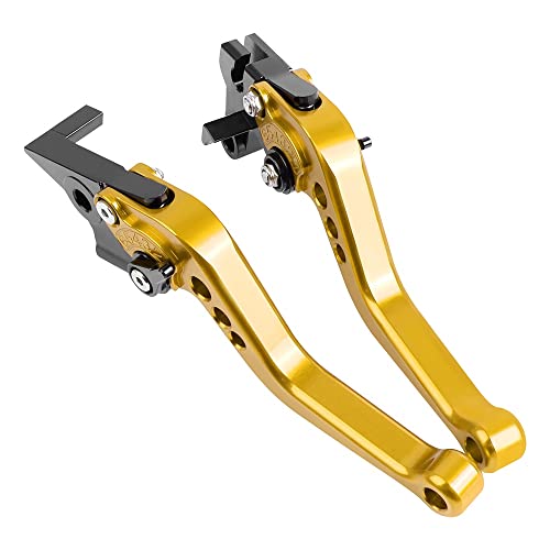 Kompatibel Motorradzubehör CNC Kurze Einstellbare Bremskupplungshebel Für Triumph Speed ​​Twin 900 2023 Speed-Twin-900 2023(Gold) von PIOYERG