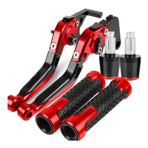 Kompatibel Motorradzubehör Einstellbare Klappbremskupplungshebel Lenkergriffe Enden Für CB250 CB 250 Twister CB Twister 250 2020 2021 2022 2023(Rot) von PIOYERG