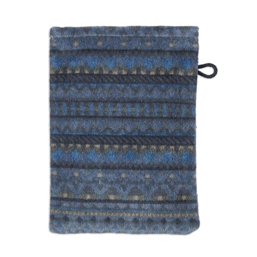 Pip Studio Geometric Print Waschhandschuh Dark Blue 16x22cm (1 Stück) von Pip Studio