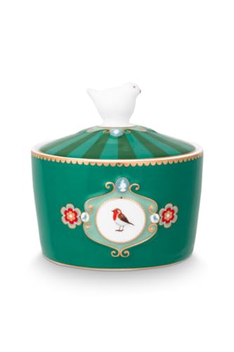 Pip Studio Love Birds Medallion Zuckerdose grün 300ml von Pip Studio
