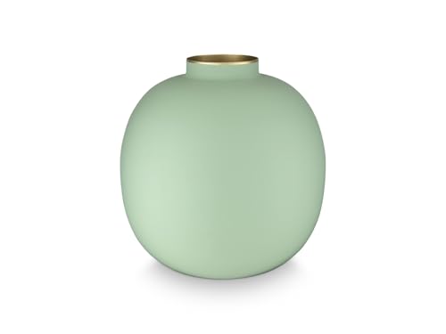 Pip Studio Matt Bright Green Vase Metal 23cm von Pip Studio
