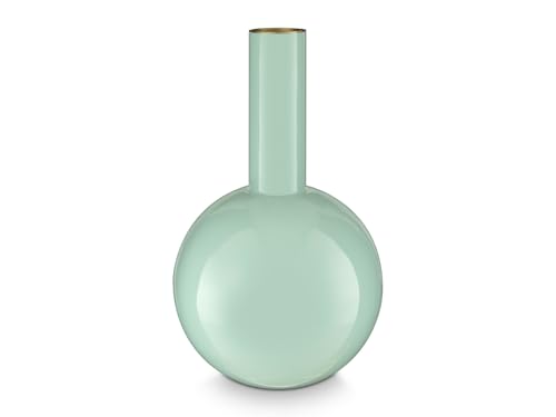 Pip Studio Vase Metal Medium Blue 19x33cm von Pip Studio