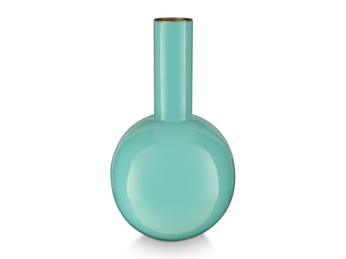 Pip Studio Vase Metal Small Bright Blue 15x26cm von Pip Studio