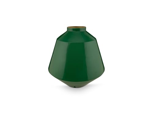 Pip Studio Vase Metall dunkelgrün 35cm von Pip Studio