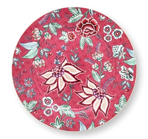 PiP Studio 51001297 Flower Festival Platzteller dark pink 32 cm (1 Stück) von PiP Studio