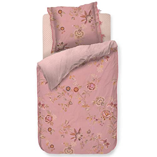 Pip Studio Bettwäsche Cece Fiore Rosa Blumen Blüten Geblümt Gemustert Bumen Pink Wendeoptik Perkal, Größe:155 cm x 220 cm von Pip Studio