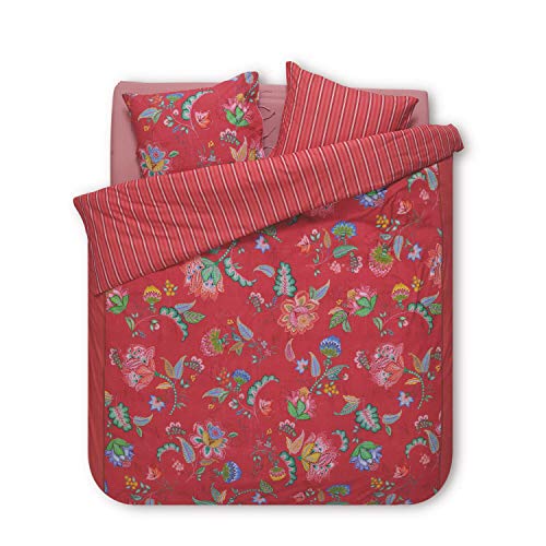 PIP Studio Bettwäsche Jambo Flower red 1 Bettbezug 200 x 200 cm + 2 Kissenbezüge 80 x 80 cm von PiP Studio
