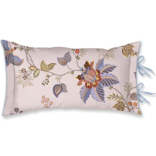 Pip Studio Dekokissen Cece Fiore White Blumen Blüten Wendeoptik Geblümt Muster Weiß Blau Perkal, Größe:35 x 60 cm von Pip Studio