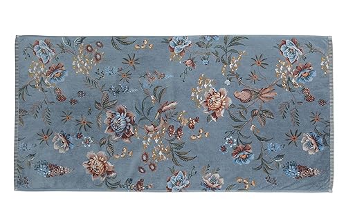 PiP Studio Duschtuch Secret Garden | Blue - 70 x 140 von PiP Studio