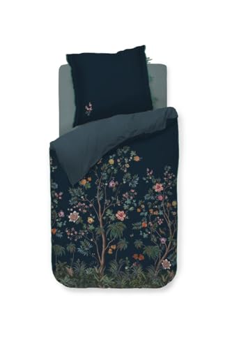 PiP Studio Perkal-Bettwäsche-Garnitur Il Paradiso Farbe Dark Blue Größe 135x200 von Pip Studio