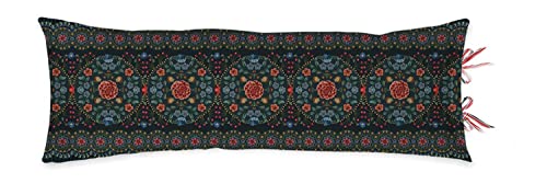 PiP Studio Zierkissen Forest Carpet Long Cushion Dark Blue UV UV 30x90 von PiP Studio