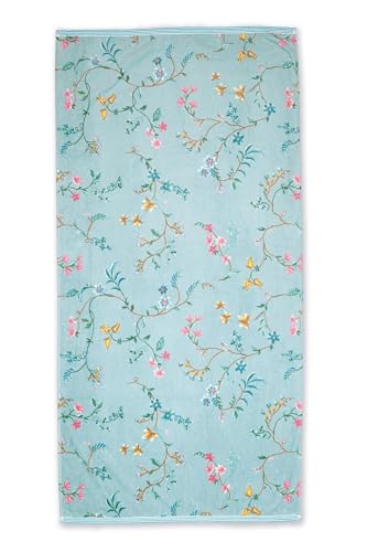 Pip Duschtuch Les Fleurs Farbe Blue Größe 70x140cm von PiP Studio