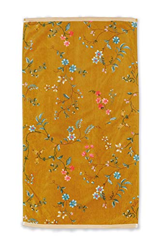 Pip Handtuch Les Fleurs Farbe Gelb Yellow Größe 50x100cm von PiP Studio