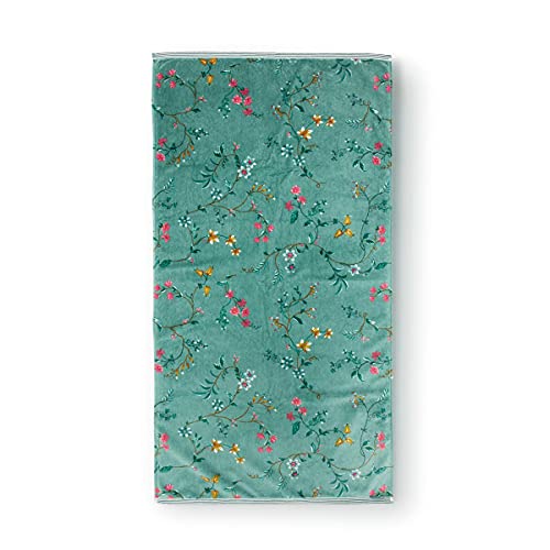 Pip Studio Duschtuch Les Fleurs | grün - 70 x 140 von Pip Studio