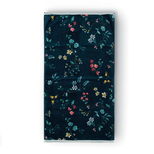 PIP STUDIO Les Fleurs Handtuch Dark Blue 55x100cm (1 Stück) von PIP STUDIO