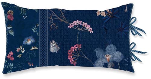 PiP Studio Kissen Tokyo Bouquet | dunkelblau - 35 x 60 von PiP Studio
