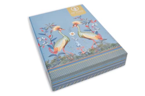 Pip Studio Kissenbezug einzeln Flirting Birds Blau 40x80 von PiP Studio