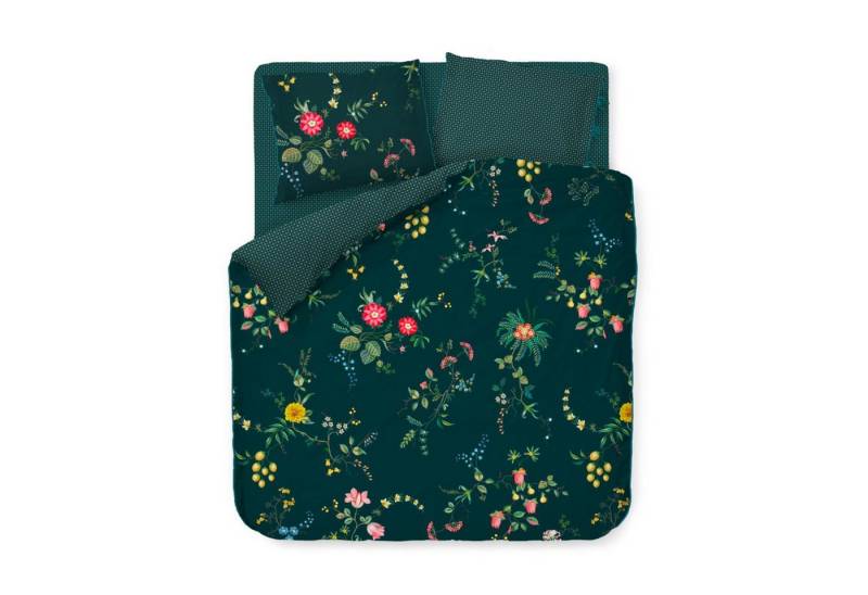 PIP Bettwäsche Pip Perkal-Bettwäsche Fleur Grandeur, Größe 200x200/80x80 cm, dark von PIP