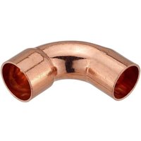Kupfer-Löt-Bogen 90° - 28 mm - Innen x Außen - mit DVGW-Zulassung von PIPETEC