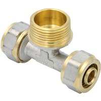 Pipetec - Klemmring Schraubfitting T-Stück 16x2 mm 3/4 Zoll Aussengewinde von PIPETEC