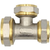 Pipetec - Klemmring Schraubfitting T-Stück reduziert 32x26x26 mm Verbundrohr von PIPETEC