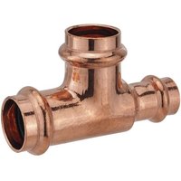 Press-T-Stück 22 - 15 - 15 mm für Kupferrohre - DVGW-zertifiziert - für V- & M-Kontur Press-T-Stück 22 - 15 - 15 mm für Kupferrohre - DVGW-zertifiziert - für V- & M-Kontur von PIPETEC