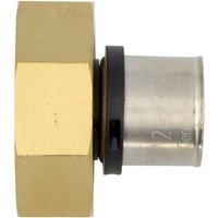 Pipetec - Pressfitting Verschraubung Übergang 26x3 mm 1 1/2 Zoll ig th von PIPETEC