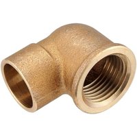 Rotguss-Löt-Winkel 90° - 28 mm - 1'' IG - mit DVGW-Zulassung Rotguss-Löt-Winkel 90° - 28 mm - 1'' IG - mit DVGW-Zulassung von PIPETEC