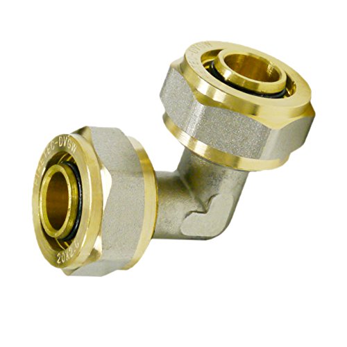 Schraub-Fitting Winkel 90 Grad i/i 26 x 3,0 mm / 26 x 3,0 mm von Pipetec