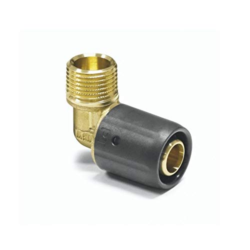Steckfitting Winkel 20 x 2 auf 3/4" AG von PIPETEC