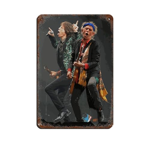 Keith Richards und Mick Jagger Klassisches Poster, Blechschild, Vintage, Metall, Pub, Club, Café, Bar, Zuhause, Wandkunst, Dekoration, Poster, Retro, 20 x 30 cm Keith Richards und Mick Jagger Klassisches Poster, Blechschild, Vintage, Metall, Pub, Club, Café, Bar, Zuhause, Wandkunst, Dekoration, Poster, Retro, 20 x 30 cm von PIPIZA