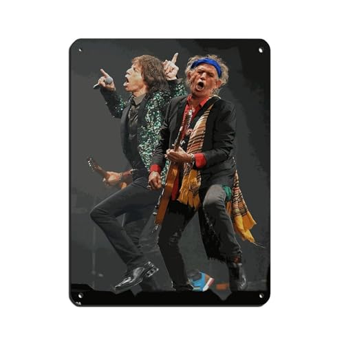 Keith Richards und Mick Jagger Classics Poster Retro Poster Metall Blechschild Chic Art Retro Eisen Malerei Bar Menschen Höhle Cafe Familie Garage Poster Wanddekoration 30 x 40 cm Keith Richards und Mick Jagger Classics Poster Retro Poster Metall Blechschild Chic Art Retro Eisen Malerei Bar Menschen Höhle Cafe Familie Garage Poster Wanddekoration 30 x 40 cm von PIPIZA
