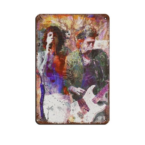 Keith Richards und Mick Jagger Poster Blechschild Vintage Metall Pub Club Cafe Bar Home Wandkunst Dekoration Poster Retro 20 x 30 cm Keith Richards und Mick Jagger Poster Blechschild Vintage Metall Pub Club Cafe Bar Home Wandkunst Dekoration Poster Retro 20 x 30 cm von PIPIZA