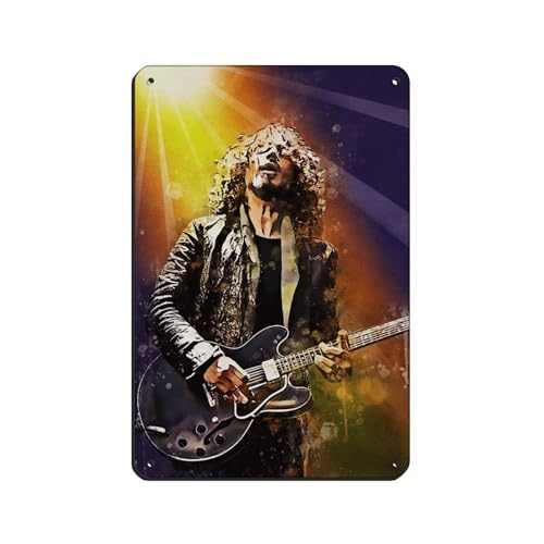 Legendary Rock Sänger Soundgarden Chris Cornell Poster 1 Retro Poster Metall Blechschild Chic Art Retro Eisen Malerei Bar Menschen Höhle Cafe Familie Garage Poster Wanddekoration 20 x 30 cm Legendary Rock Sänger Soundgarden Chris Cornell Poster 1 Retro Poster Metall Blechschild Chic Art Retro Eisen Malerei Bar Menschen Höhle Cafe Familie Garage Poster Wanddekoration 20 x 30 cm von PIPIZA
