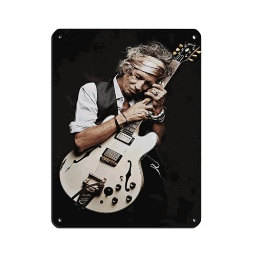 Rock-Gitarrist Keith Richards Poster (2) Blechschild, Vintage-Stil, Metall, Pub, Club, Café, Bar, Zuhause, Wandkunst, Dekoration, Poster, Retro, 30 x 40 cm von PIPIZA